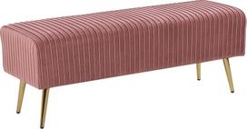 Prieškambario suoliukas Beliani Paterson, rožinė sp., 40 cm x 118 cm x 42 cm