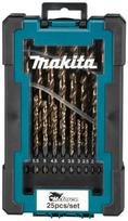 Metalo grąžtų rinkinys Makita M-Force D-67599, metalas, cilindrinis, 1-13 mm x 20 cm