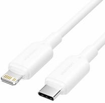 Laidas Vention LAKWH, USB Type C/Lightning, 200 cm, balta sp.