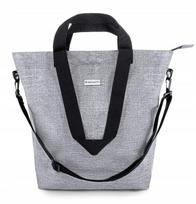 Moteriška tašė, pirkinių rankinė didelė pilka rankinė shopper talpi ant peties, pilka