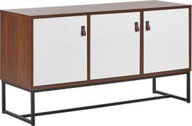 Komoda Beliani Nueva, balta sp./ruda sp., 62 cm x 112 cm x 39 cm