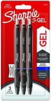 Gelinis rašiklis Sharpie s-Gel, juoda sp., 0.7 mm, 3 vnt.