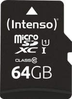 Intenso UHS-I Performance 64GB microSDXC (black, UHS-I U1, Class 10)