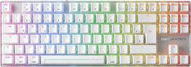 Cherry MX 8.2 Pro TMR Wireless keyboard Gaming USB + RF Wireless + Bluetooth QWERTZ German Silver, White