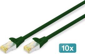 Digitus CAT 6A S/FTP patch cord, 10 pieces