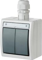 Elektroplast Jungiklis ELEKTRO-PLAST AQUANT, 2 klav., IP65