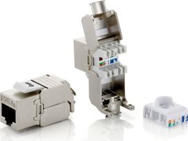 Equip Cat.6A Shielded Keystone Jack Toolfree