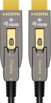 Equip HDMI 2.0 Detachable Type D + A Active Optical Cable, 10m, 4K/60Hz