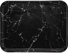Five_S_Smart Padėklas 33x43cm juodo marmuro spalvos