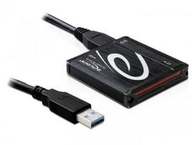 Delock USB 3.0 All-in-1 Card Reader (Black, Retail)