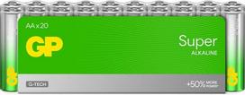 GP Elementai GP SUPER ALKALINE AA/LR06, 1,5V, 20 vnt.