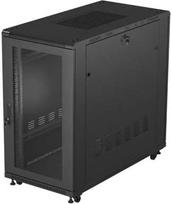 Lanberg 19" 22U 600x1200 black floor-standing rack cabinet with perforated doors (flat pack)