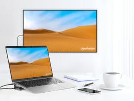 Manhattan 10-in-1 4K USB-C PD Dockingstation 2xHDMI