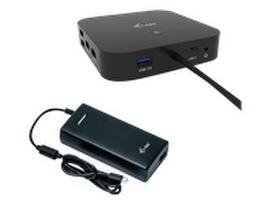 i-tec USB-C Dual Display Docking Station 2x DP LAN AUDIO Power Delivery 100 W + Universal Charger 100 W