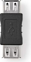 Nedis Adapteris NEDIS USB Type A F, USB Type A F, juodas