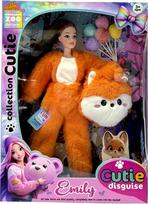 Nenurodyta_V Lėlė Emily With Fox Costume QJ201A, 32 cm