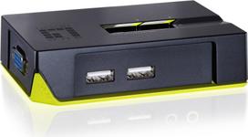 No Name LevelOne 2-Port USB VGA KVM Switch