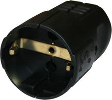 N_L Ilgintuvo lizdas N&L, 3P, 16A, 250V, juodos spalvos