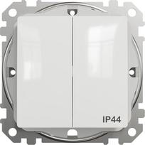 Schneider Jungiklis SCHNEIDER SEDNA DESIGN, 2 klav., IP44, balt.spalv.