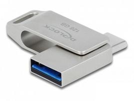 Pendrive Delock USB 3.2 Gen 1 USB-C + Typ-A 128GB (54076) | 54076 | 4043619540761
