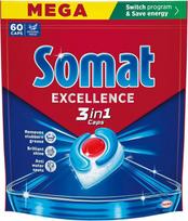 Somat KAPSULĖS INDAPLOVIŲ SOMAT 3IN1 60VNT