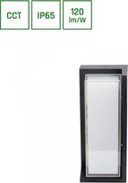 Spectrum Sieninis lauko šviestuvas Spectrum, 20W, LED, IP65, juodas,