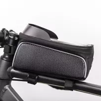 OEM Waterproof bike frame bag with shielded phone holder, Model 02, black