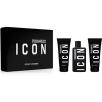 DSquared2 DSquared² Icon Pour Homme Gift Set 100ml EDP + 100ml Shower Gel + 100ml Aftershave Balm