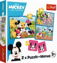 Trefl DISNEY „Peliukas Mikis" 30+ 48+ 24 memo kortelės dėlionė-žaidimas