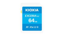 Karta Kioxia Exceria G2 SDXC 64GB Class 10 UHS-I/U3 V30 (LNEX2L064GG4) | LNEX2L064GG4 | 4582563857025