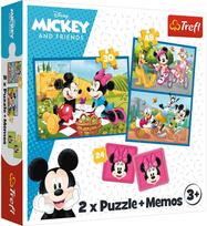 TREFL DISNEY Peliukas Mikis" 30+ 48+ 24 memo kortelės dėlionė-žaidimas