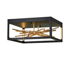 Quintiesse QN-STYX-LED-F-BG - LED lubinis šviestuvas STYX LED/8W/230V juoda/auksinė
