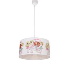 Vaikiškas pakabinamas šviestuvas GIRLS VIBES 1xE27/60W/230V, skersmuo 40 cm — mergaitėms