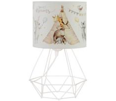 Vaikiška stalinė lempa KIDS ROOM 1xE27/60W/230V, skersmuo 18 cm, su gyvūnėlių motyvais