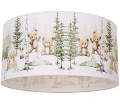 Vaikiškas lubinis šviestuvas KIDS ROOM 1xE27/60W/230V, skersmuo 40 cm, su gyvūnėliais