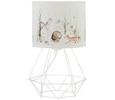 Vaikiška stalinė lempa KIDS ROOM 1xE27/60W/230V, skersmuo 18 cm, su gyvūnėlių motyvais