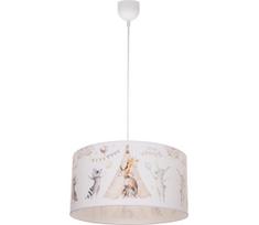 Vaikiška liustra KIDS ROOM 1xE27/60W/230V, skersmuo 40 cm, su gyvūnėlių motyvais