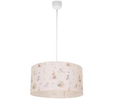Vaikiškas pakabinamas šviestuvas KIDS ROOM 1xE27/60W/230V, skersmuo 40 cm, su gyvūnėliais