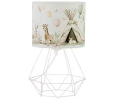 Vaikiška stalinė lempa KIDS ROOM 1xE27/60W/230V Ø 18 cm, su gyvūnėlių motyvais