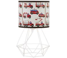 Vaikiška stalinė lempa KIDS ROOM 1xE27/60W/230V skersmuo 18 cm gaisrininkai