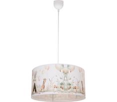 Vaikiška liustra KIDS ROOM 1xE27/60W/230V, skersmuo 40 cm, su gyvūnėlių motyvais