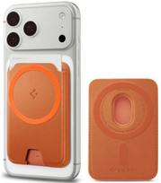 Oranžinis kortelių laikiklis telefonui "Spigen Valentinus Magfit + Magsafe"