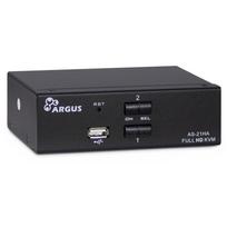 Inter-Tech KVM Switch AS-21HA HDMI, 2 Port, Metall | 88887241 | 4260455643436