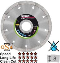 Deimantinis diskas Samedia Shoxx KVX, 250 mm x 30 mm x 1.6 mm