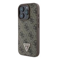 Telefono dėklas Guess 4G Triangle, Apple iPhone 16 Pro, ruda sp.