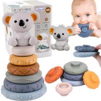 WOOPIE BABY Koala 2-in-1 Lavinamoji Piramidė ir Kramtukas