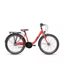 Children's bicycle S´COOL Wave Steel LTD, 24" coral/red