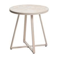 Iš keraminės plokštės apvalios formos sodo šoninis staliukas ø 45 cm Tella – Kave Home