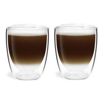 Iš stiklo puodeliai 2 vnt. su dviguba sienele/latte kavai 320 ml Amo – Vialli Design