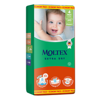MOLTEX Extra Dry Max sauskelnės, 60 vnt.